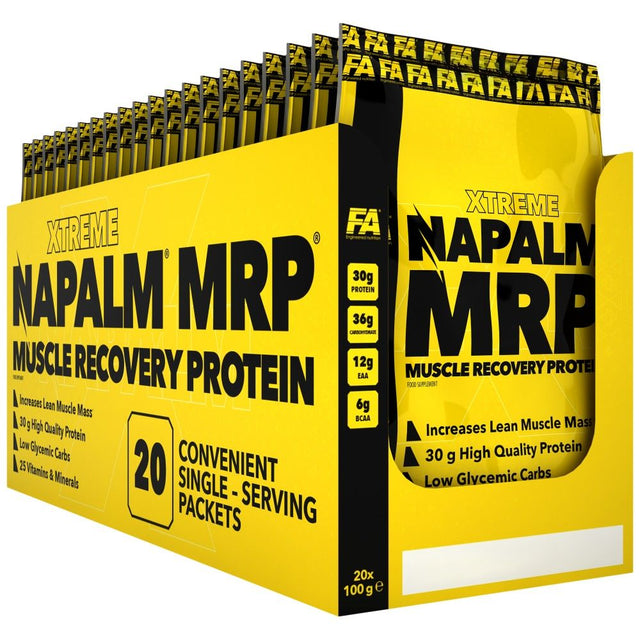 Xtreme Napalm MRP | Muscle Recovery Protein - Meal Replacement - 20 x 100 грама  FA Nutrition - Nutra Best Bulgaria