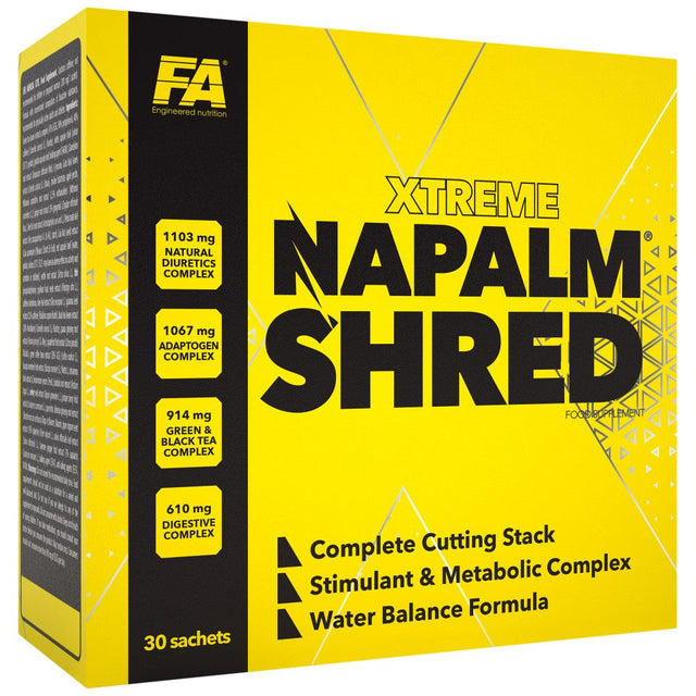 Xtreme Napalm Shred | Complete Cutting Stack - 30 Пакета  FA Nutrition - Nutra Best Bulgaria