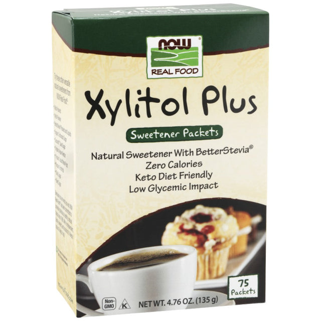 Xylitol [75 Пакета]  NOW Foods - Nutra Best Bulgaria