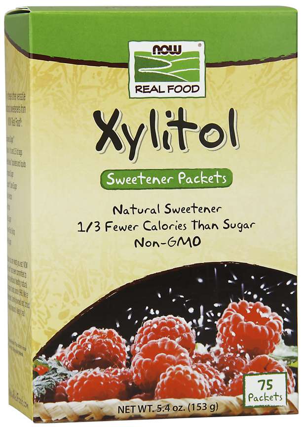 Xylitol - 75 пакета  NOW Foods - Nutra Best Bulgaria