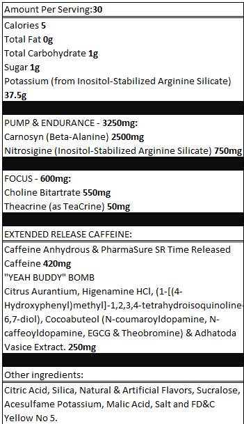 YEAH BUDDY 240 грама  Ronnie Coleman - Nutra Best Bulgaria