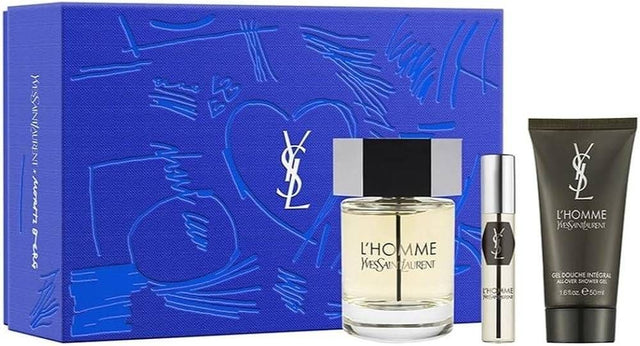 YSL L Homme EDT 100 ml + EDT 10 ml + SG 50 ml  Yves Saint Laurent - Nutra Best Bulgaria