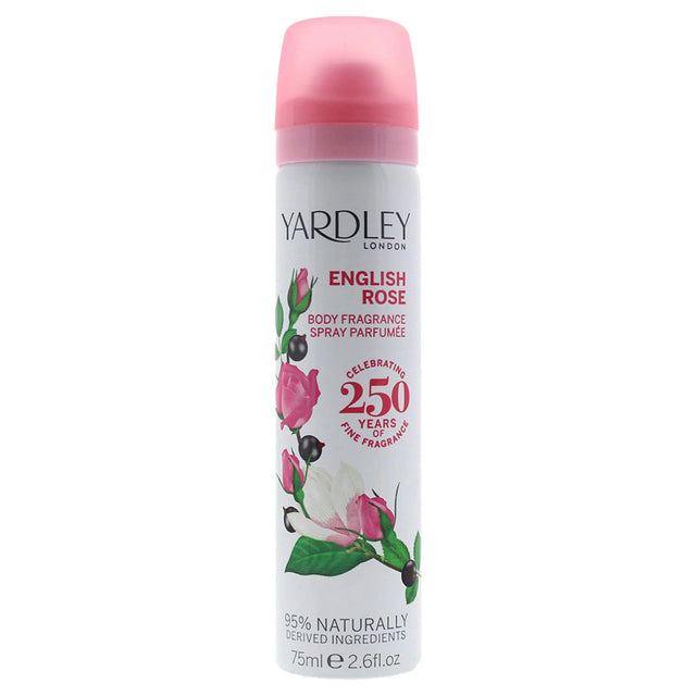 Yardley, English Rose, Scented Spray, For Women, 75 ml  Yardley - Nutra Best Bulgaria