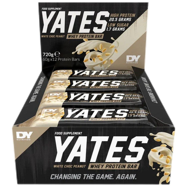 Yates Whey Protein Bar | No Sugar - 12 x 60 грама  Dorian Yates Nutrition - Nutra Best Bulgaria