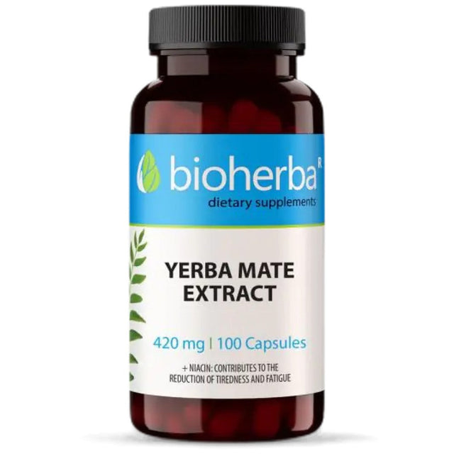 Yerba Mate (4:1) - 100 капсули  Bioherba - Nutra Best Bulgaria
