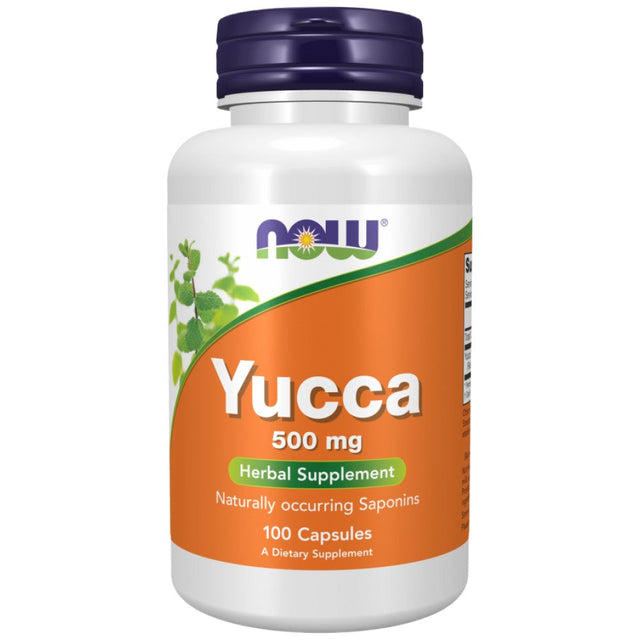 Yucca 500 mg - 100 капсули  NOW Foods - Nutra Best Bulgaria