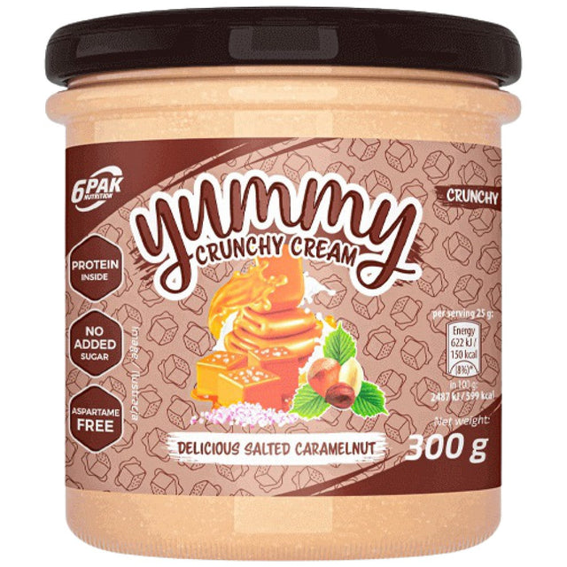 Yummy Cream Delicious Salted Caramelnut [300 грама, 12 Дози]  6PAK Nutrition - Nutra Best Bulgaria