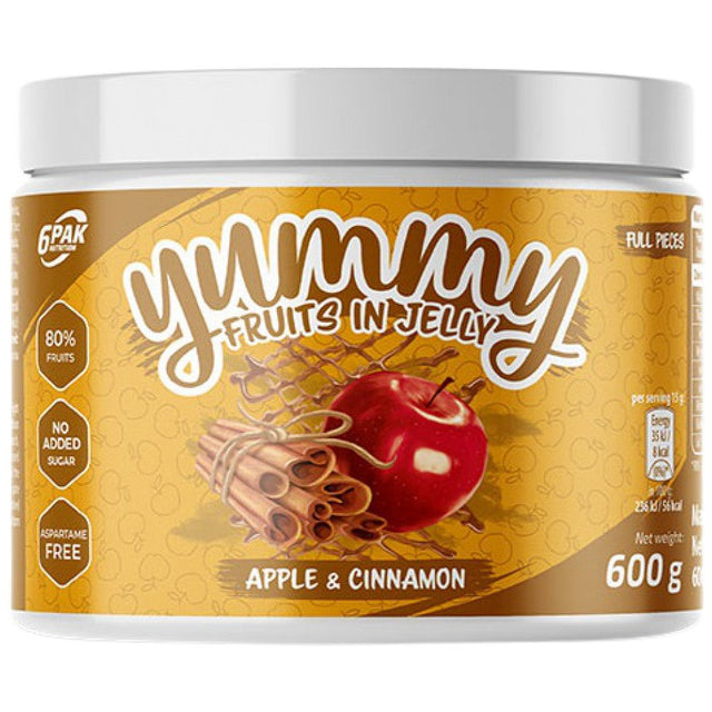 Yummy Fruits In Jelly Apple Cinnamon [600 грама, 40 Дози]  6PAK Nutrition - Nutra Best Bulgaria