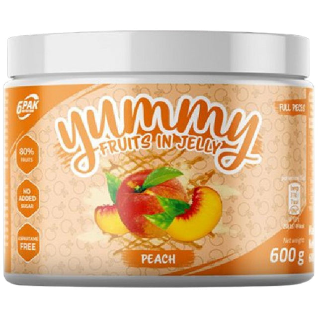 Yummy Fruits In Jelly Peach [600 грама, 40 Дози]  6PAK Nutrition - Nutra Best Bulgaria
