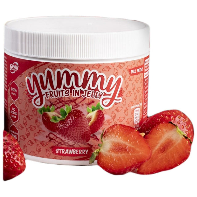 Yummy Fruits In Jelly Strawberry [600 грама, 40 Дози]  6PAK Nutrition - Nutra Best Bulgaria