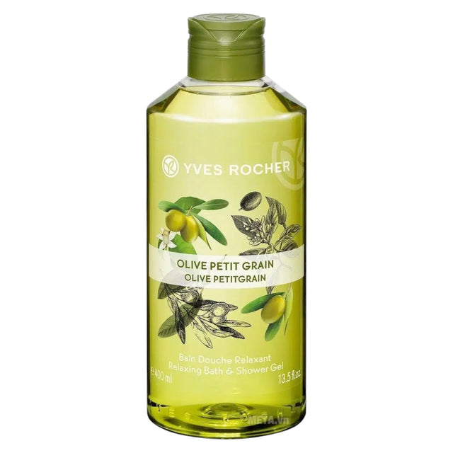 Yves Rocher, Olive Petitgrain, Olive oil, Relaxing, Shower Gel, All types, 400 ml  Yves Rocher - Nutra Best Bulgaria