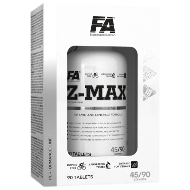 Z-Max / ZMA - 90 Таблетки  FA Nutrition - Nutra Best Bulgaria
