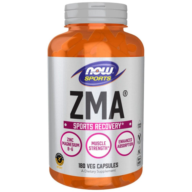 ZMA - 180 капсули  NOW Foods - Nutra Best Bulgaria