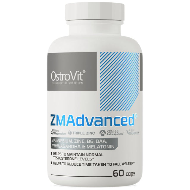 ZMAdvanced Caps | DAA, Ashwagandha and Melatonin 60 капсули  OstroVit - Nutra Best Bulgaria