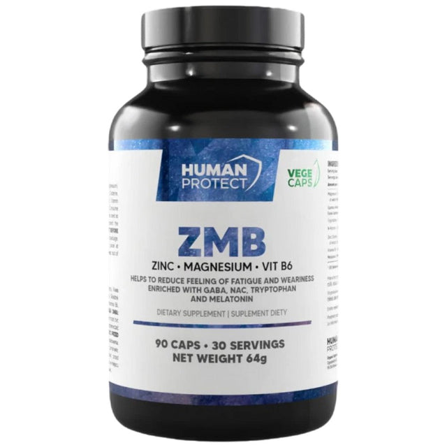 ZMB | Zinc, Magnesium & B6 - 90 капсули  Human Protect - Nutra Best Bulgaria