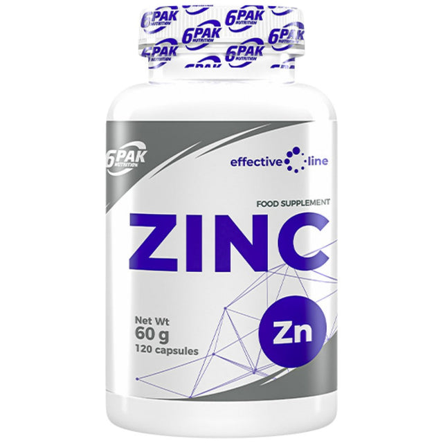 Zinc 15 mg - 120 капсули  6PAK Nutrition - Nutra Best Bulgaria