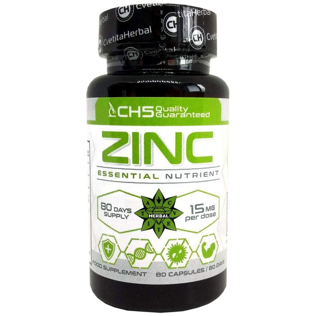 Zinc 15 mg - 80 капсули  Cvetita Herbal - Nutra Best Bulgaria