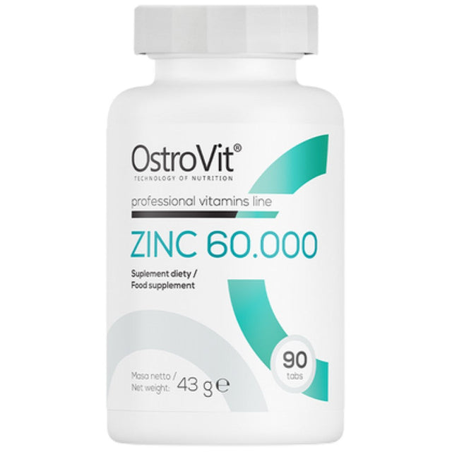 Zinc 60.000 | Zinc Picolinate 60 mg 90 Таблетки  OstroVit - Nutra Best Bulgaria