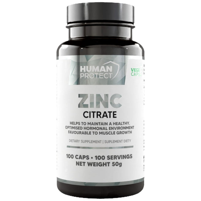 Zinc Citrate 50 mg 100 капсули  Human Protect - Nutra Best Bulgaria