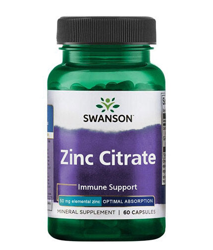 Zinc Citrate 50mg. / 60 Caps - 0  Swanson - Nutra Best Bulgaria
