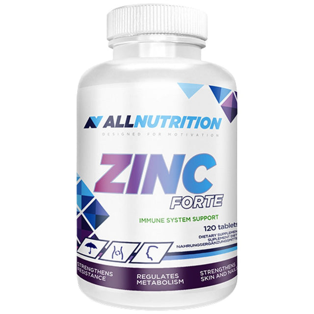 Zinc Forte | Zinc Lactate 25 mg - 120 Таблетки  AllNutrition - Nutra Best Bulgaria