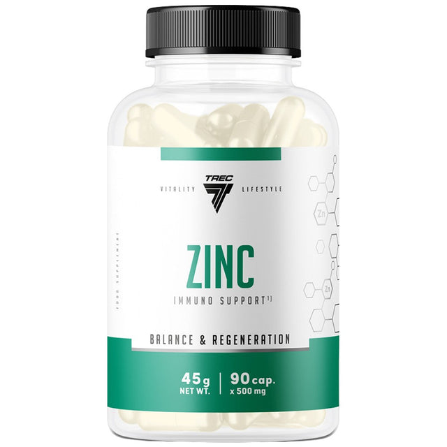 Zinc Gluconate 15 mg - 90 капсули  Trec Nutrition - Nutra Best Bulgaria