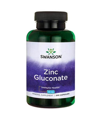 Zinc Gluconate 50mg. / 250 Caps - 0  Swanson - Nutra Best Bulgaria