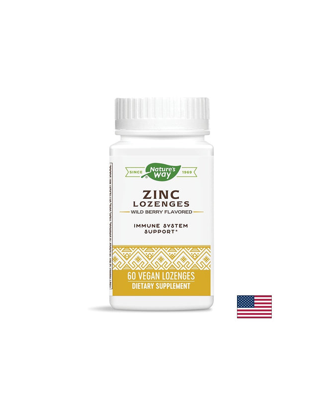 Zinc Lozenges with Echinacea and Vitamin C - 60 дражета  Nature’s Way - Nutra Best Bulgaria