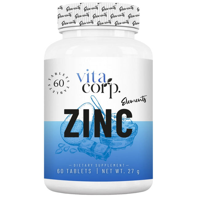 Zinc Oxide 25 mg 60 Таблетки  VitaCorp - Nutra Best Bulgaria