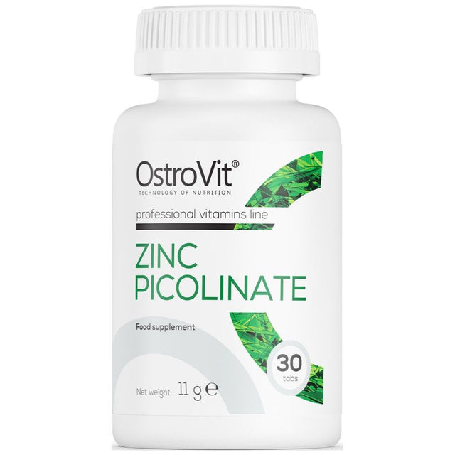 Zinc Picolinate 15 mg - 30 Таблетки  OstroVit - Nutra Best Bulgaria