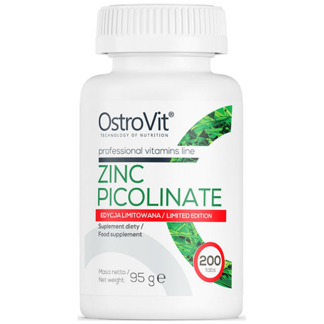 Zinc Picolinate 15 mg / Limited Edition 200 Таблетки  OstroVit - Nutra Best Bulgaria
