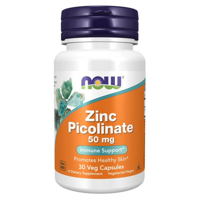 Zinc Picolinate 50 mg - 30 капсули  NOW Foods - Nutra Best Bulgaria