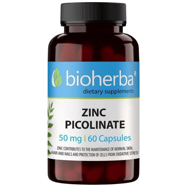 Zinc Picolinate 50 mg 60 капсули  Bioherba - Nutra Best Bulgaria
