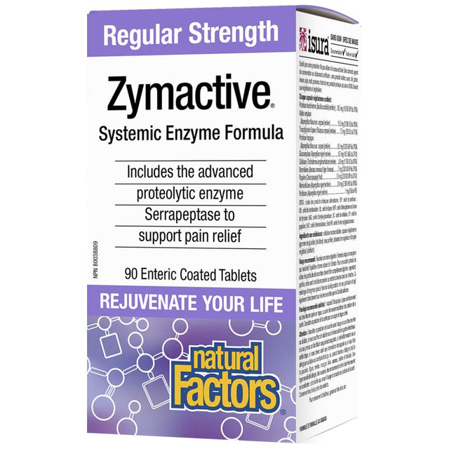 Zymactive Regular Strength 90 Таблетки  Natural Factors - Nutra Best Bulgaria