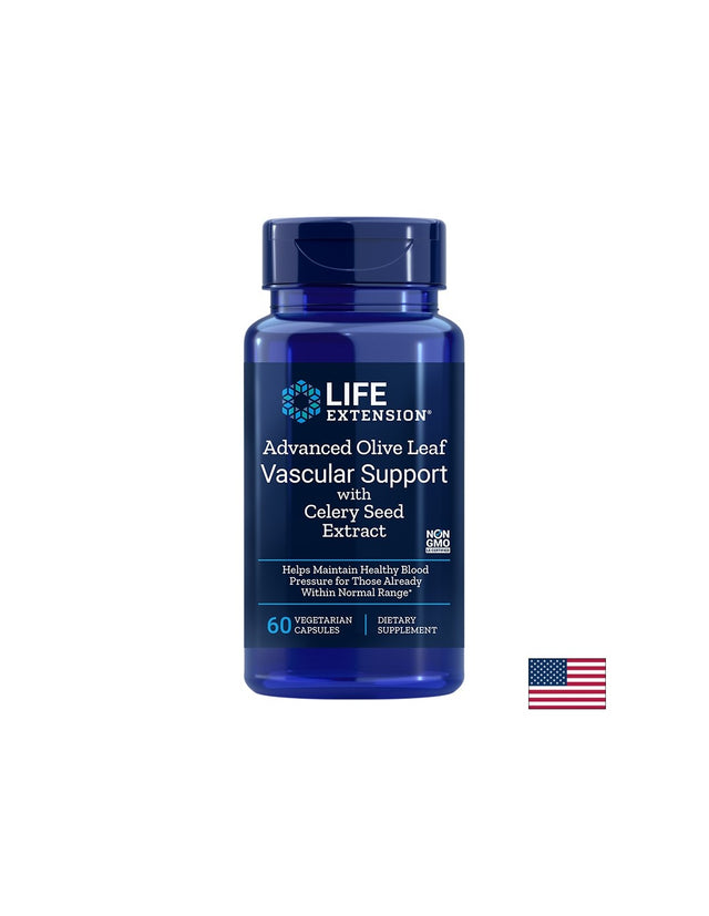 Advanced Olive Leaf with Celery Seed Extract/ В подкрепа на сърдечно-съдовата система х 60 капсули  Life Extension - Nutra Best Bulgaria
