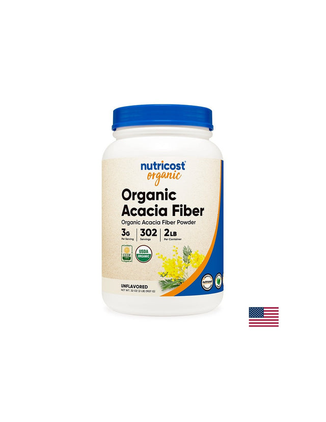 Акациеви фибри на прах - органик, 907g Nutricost - Nutra Best Bulgaria