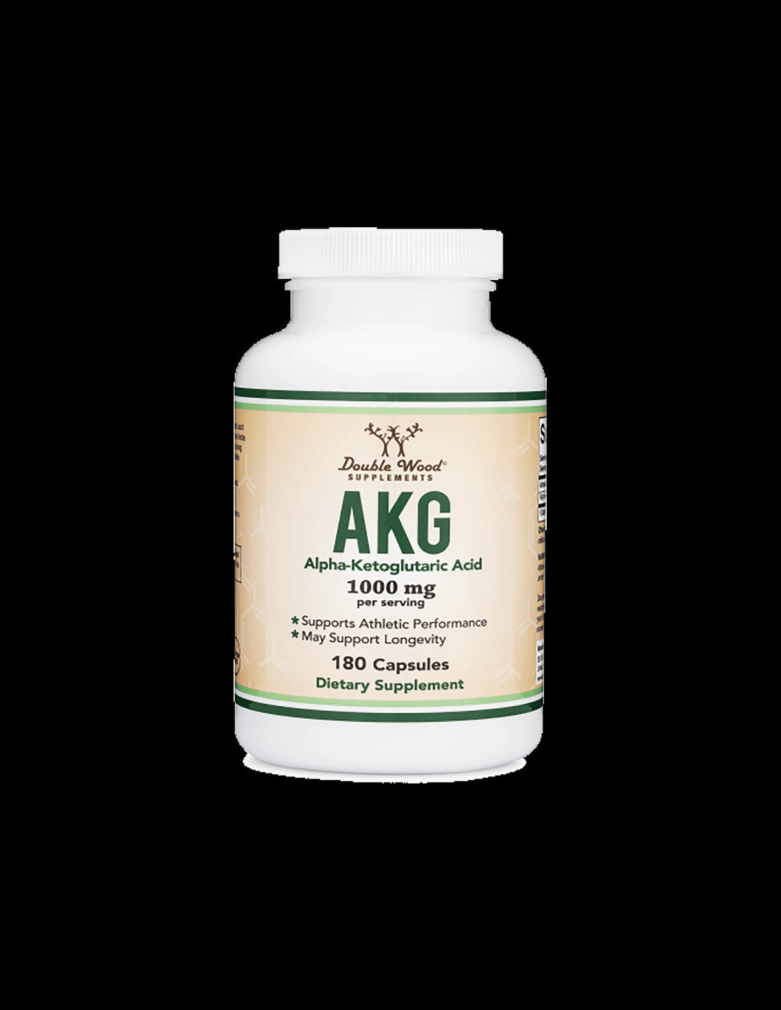 AKG (Alpha Ketoglutaric Acid) / Алфа-кетаглутарова киселина, 180 капсули Double Wood  Double Wood - Nutra Best Bulgaria