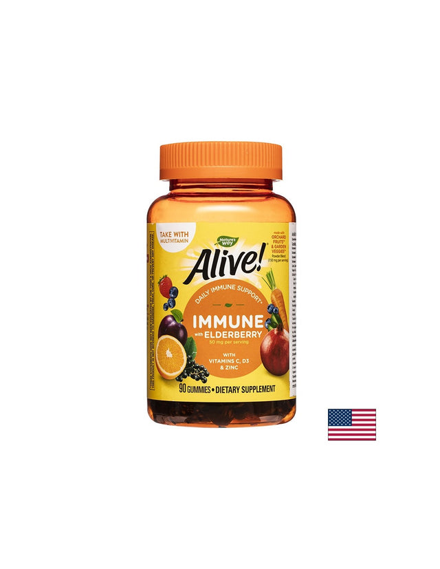 Alive! Immune Gummies/ Алайв! Имунна защита x 90 желирани таблетки Nature’s Way - Nutra Best Bulgaria