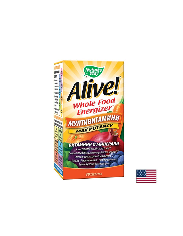 Alive! Multi-Vitamin - 30 Таблетки - Nutra Best Bulgaria