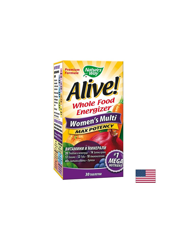 Alive! Women's Multi - 30 Таблетки - Nutra Best Bulgaria