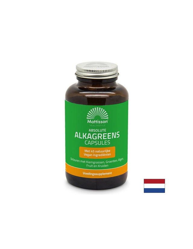 Алкален баланс - АлкаГрийнс - Absolute AlkaGreens, 180 капсули Mattisson Healthstyle - Nutra Best Bulgaria