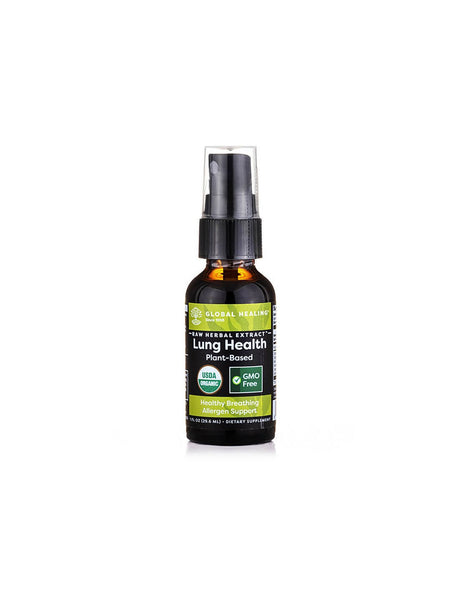 Lung Health / Билкова смес за дихателната система / Спрей за уста, 29.6 ml Global Healing - Nutra Best