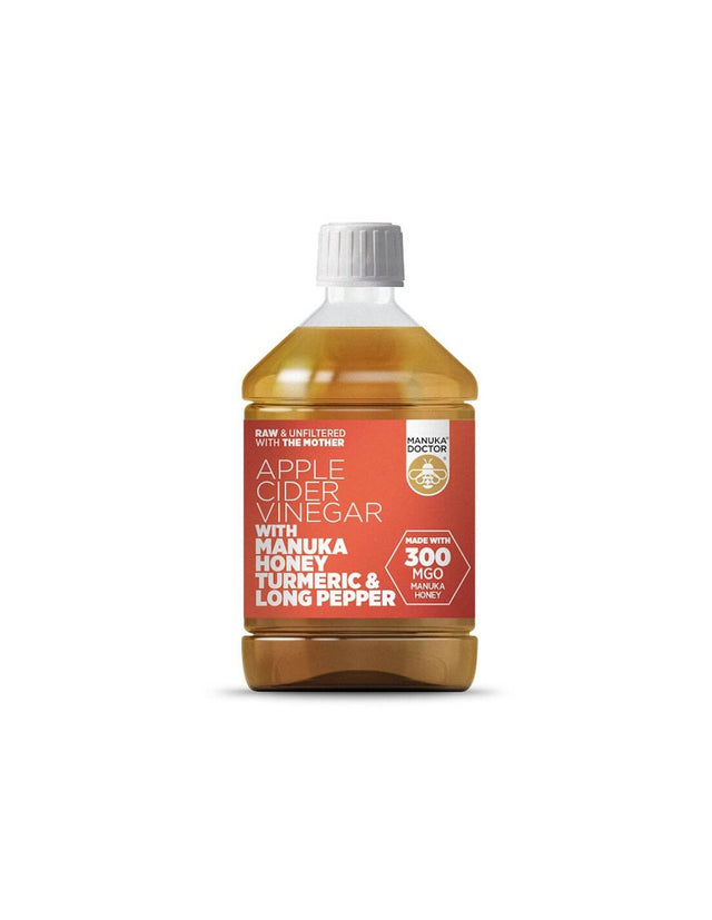 Ябълков оцет с мед от манука (MGO 300), куркума и дълъг пипер - Apple Cider Vinegar with Manuka Honey Turmeric & Long Pepper - Nutra Best Bulgaria
