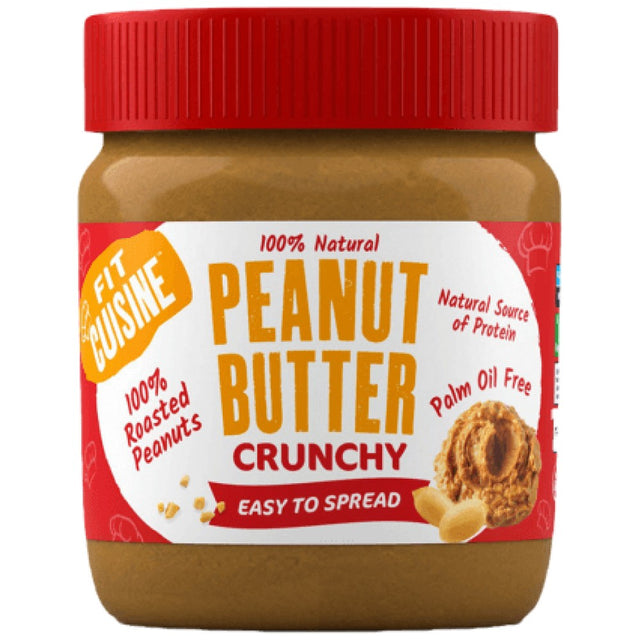 Fit Cuisine 100% Peanut Butter - Crunchy - 350 грама - Nutra Best Bulgaria