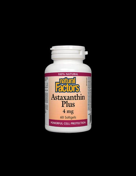 Astaxanthin Plus/ Астаксантин + Лутеин и Зеаксантин 4 mg х 60 софтгел капсули Natural Factors - Nutra Best