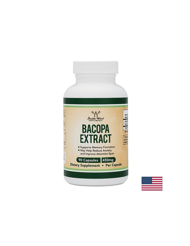 Bacopa extract/ Бакопа мониери, 450 mg, 90 капсули Double Wood - Nutra Best Bulgaria