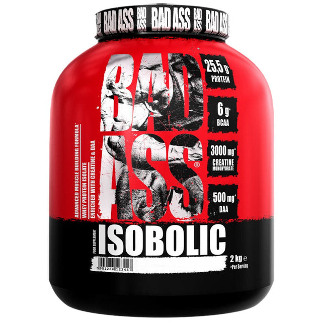 Bad Ass Isobolic | Whey Protein Isolate with DAA & Creatine - 2000 грама - Nutra Best Bulgaria