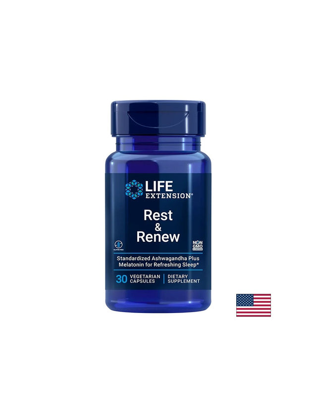 Безсъние - Rest & Renew, 30 V капсули - Nutra Best Bulgaria