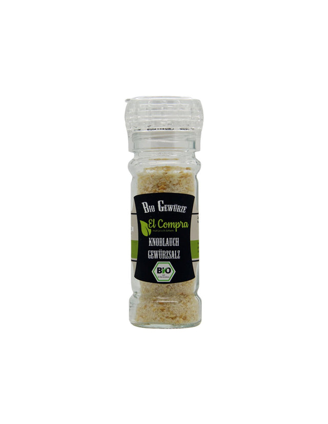 Bio Knoblauch Gewursalz - Био индийска сол с чесън, 65 g El Compra - Nutra Best Bulgaria
