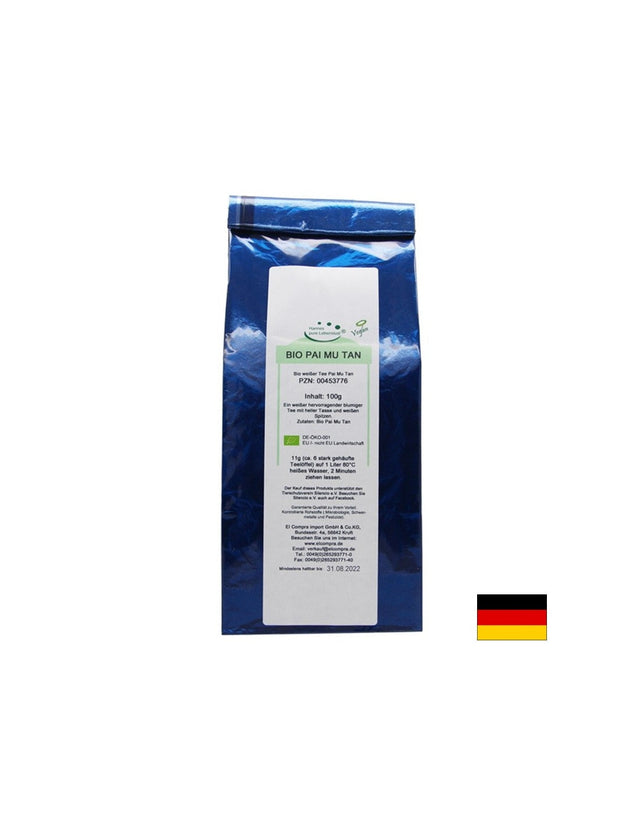 Bio Pai mu tan - Био чай от Пай Му Тан (китайски бял чай), 100 g El Compra - Nutra Best Bulgaria
